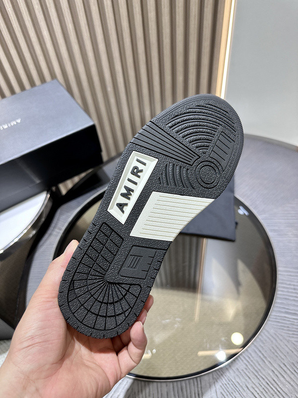 amiri skel top leather sneakers