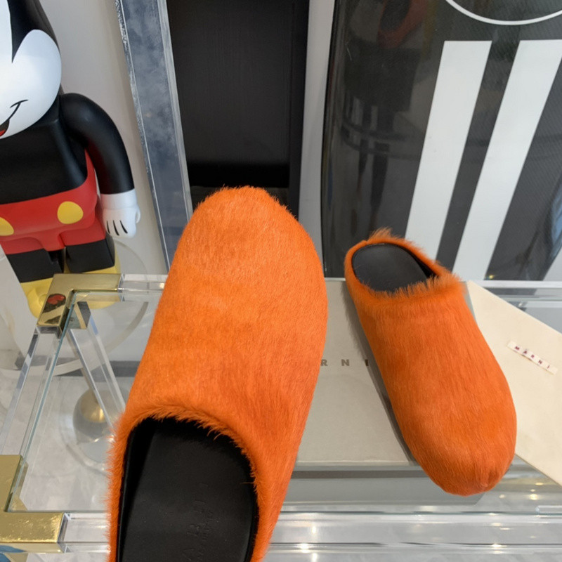 Ma*n1 orange fussbett sabot loafers