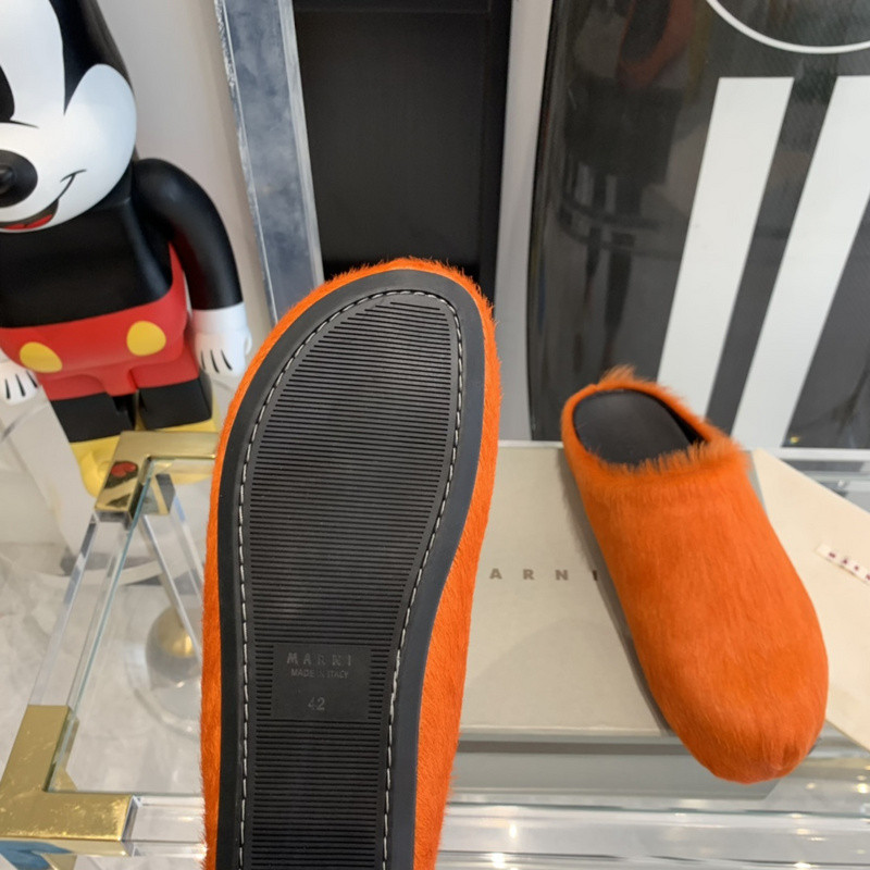 Ma*n1 orange fussbett sabot loafers