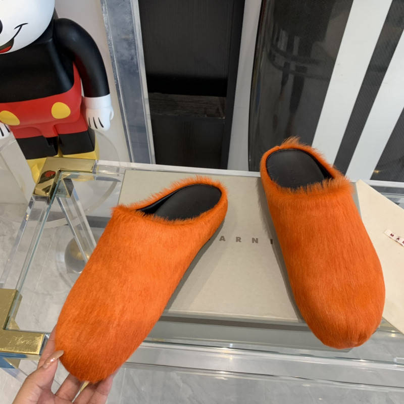 Ma*n1 orange fussbett sabot loafers