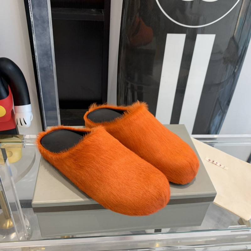 Ma*n1 orange fussbett sabot loafers
