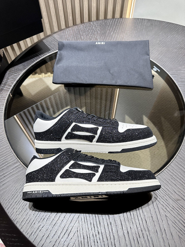 amiri skel top leather sneakers