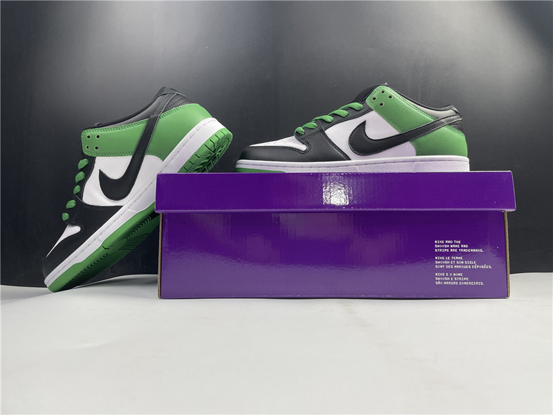 nike sb dunk low “classic green” bq6817-30