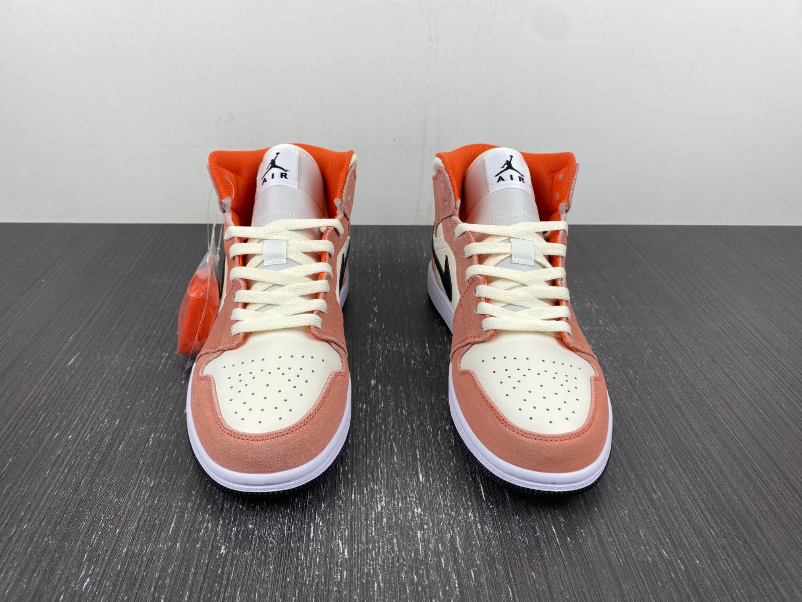 jordan 1 mid se orange suede (gs) - dv1336-800