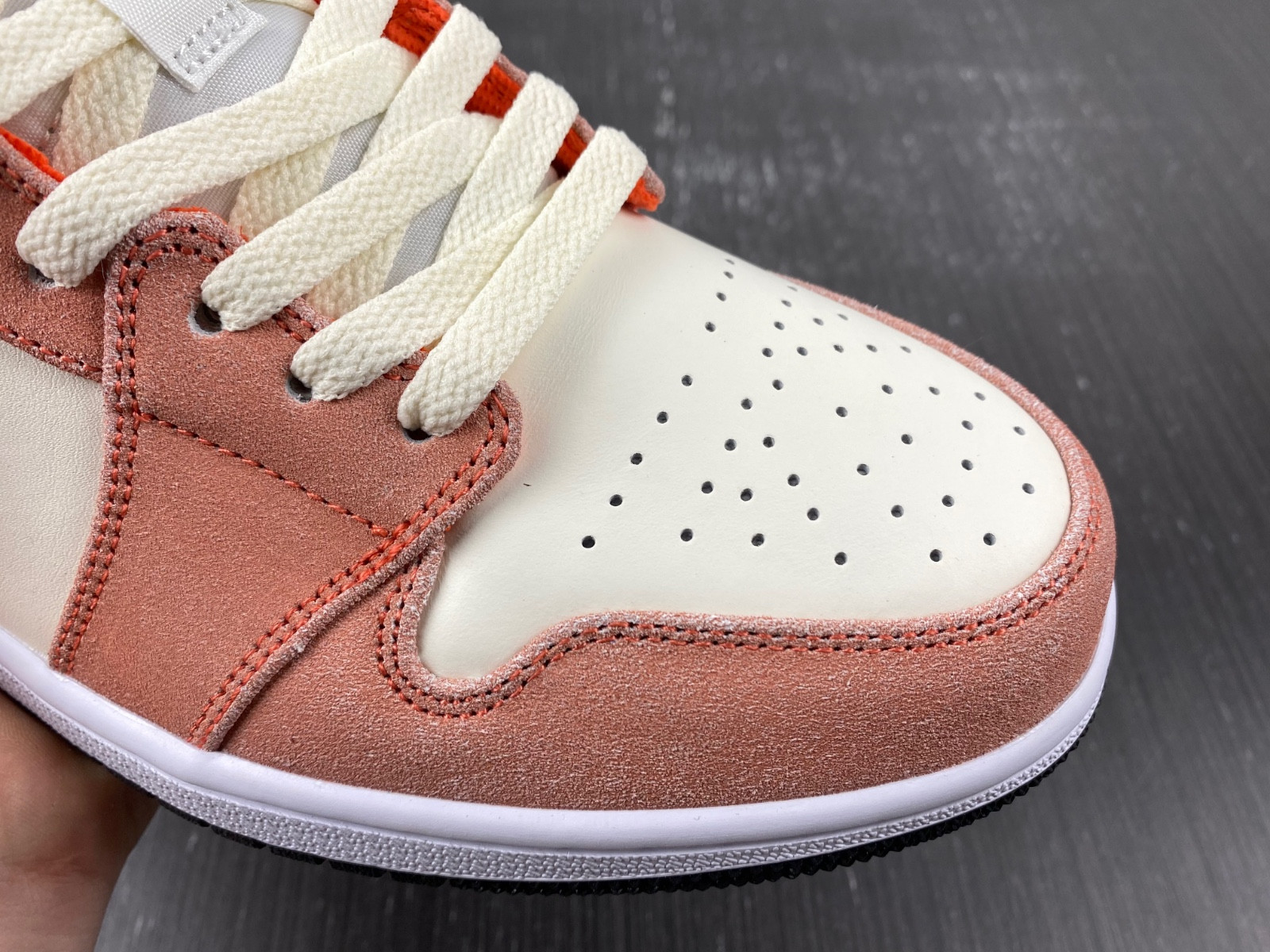 jordan 1 mid se orange suede (gs) - dv1336-800