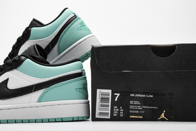 jordan 1 low emerald toe 553558-117