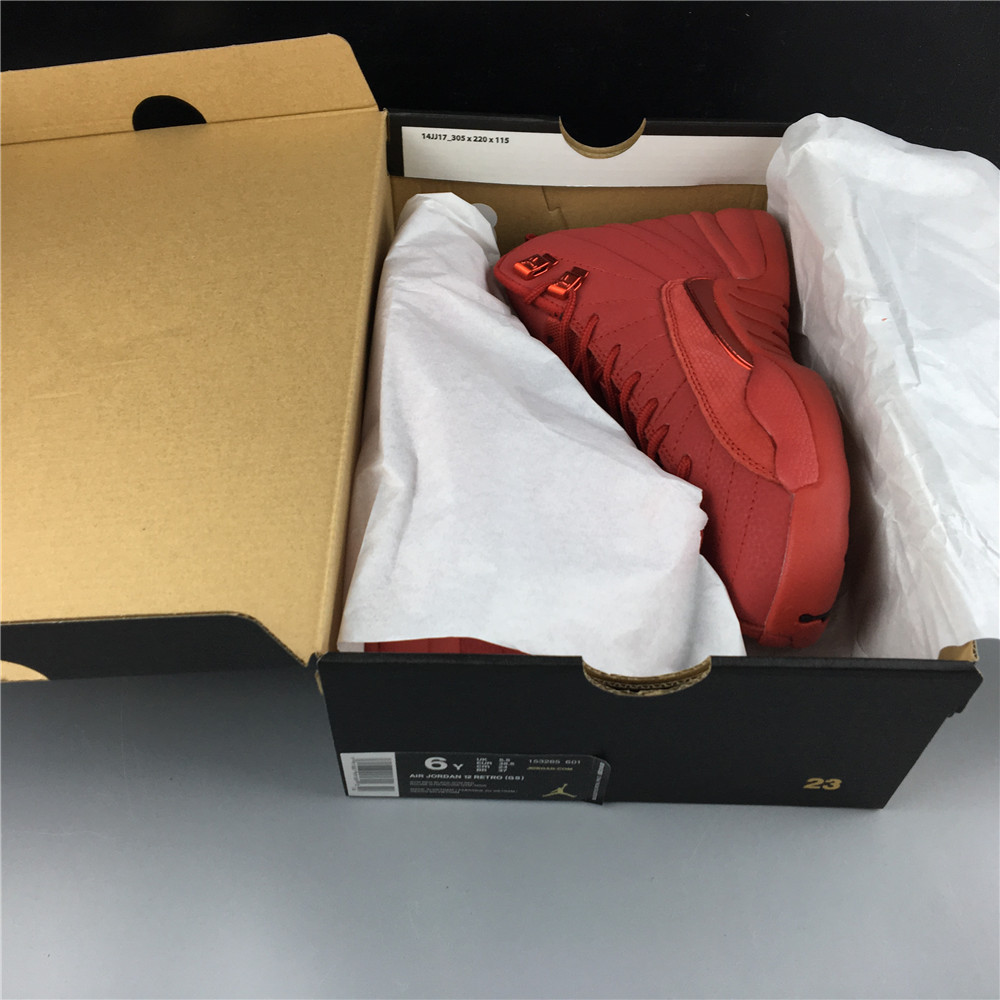jordan 12 retro gym red 2018 (gs) - 153265-601