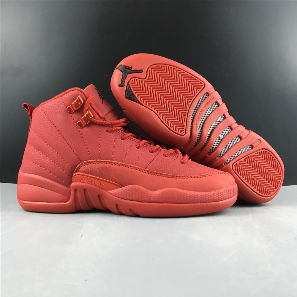 jordan 12 retro gym red 2018 (gs) - 153265-601