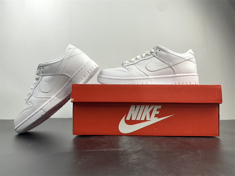 nike dunk low triple white dd1503-109