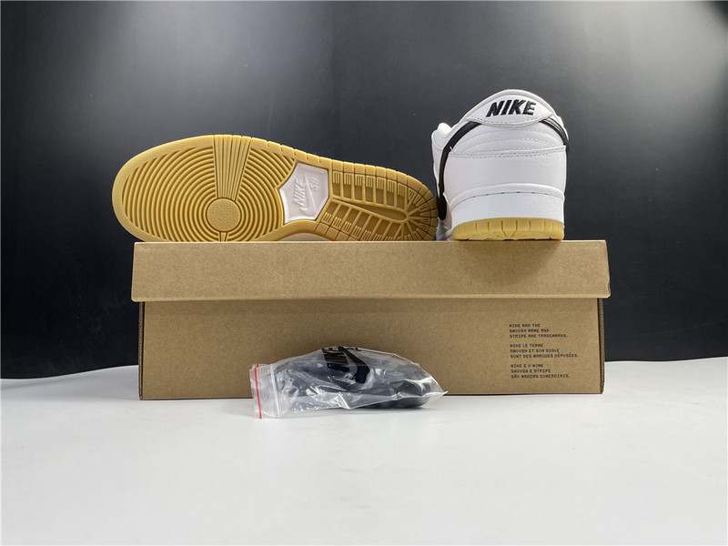 nike sb dunk low orange label white black - cd2563-100