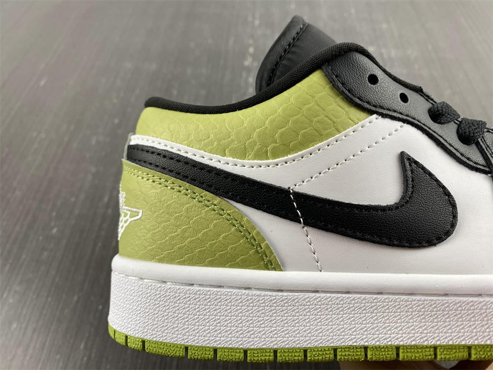 jordan 1 low snakeskin vivid green (w) - dx4446-301