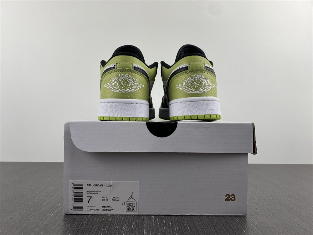 jordan 1 low snakeskin vivid green (w) - dx4446-301