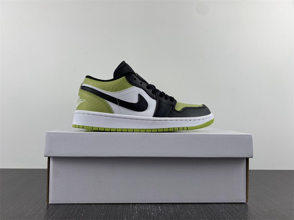 jordan 1 low snakeskin vivid green (w) - dx4446-301