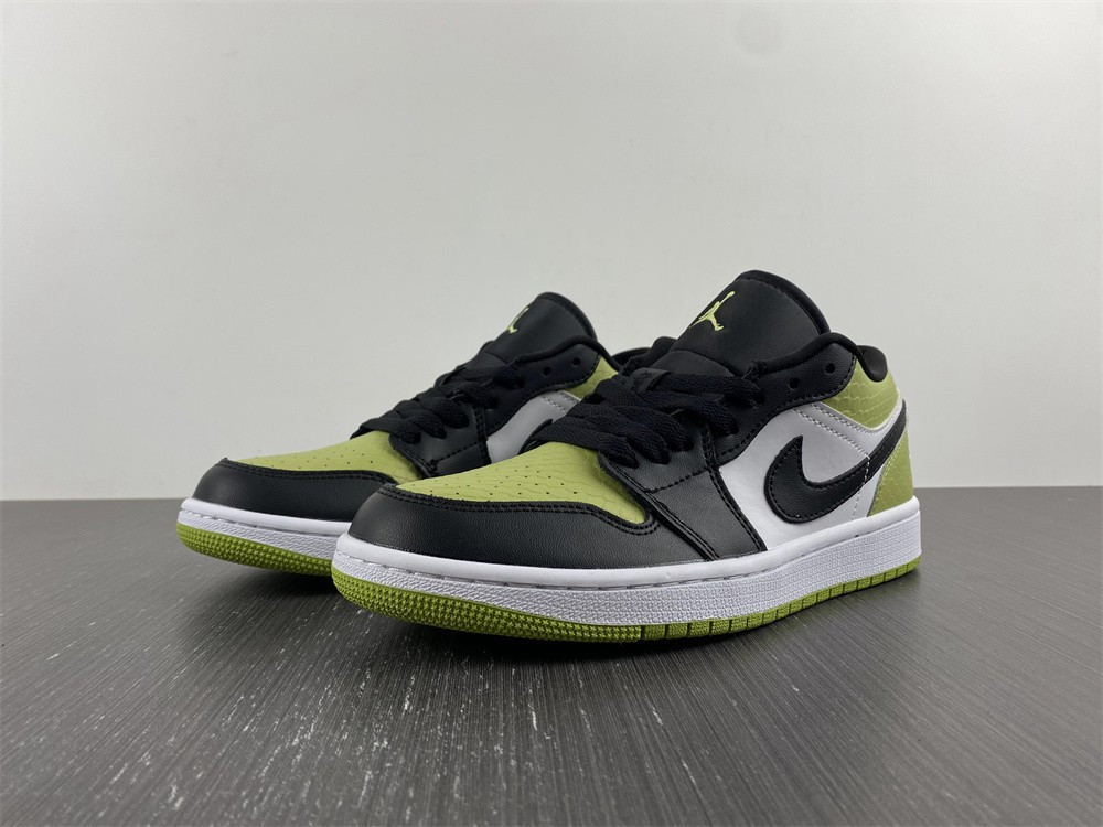 jordan 1 low snakeskin vivid green (w) - dx4446-301