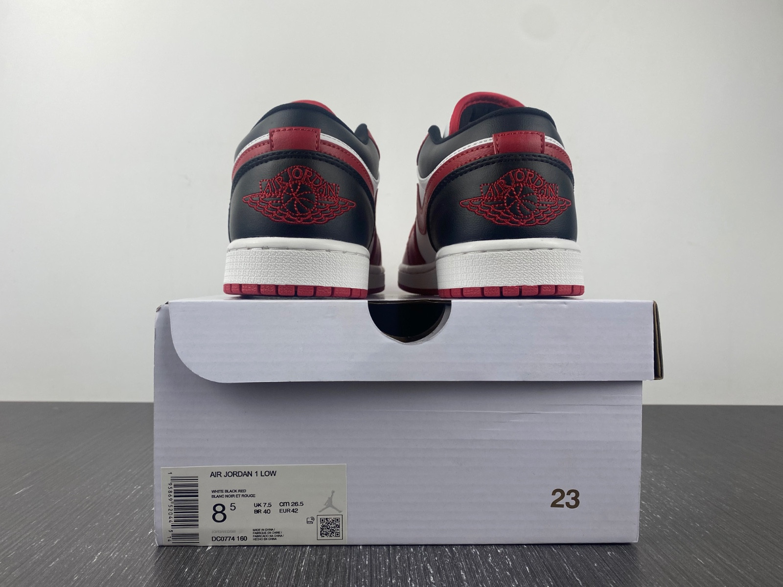 jordan 1 low reverse black toe (women
