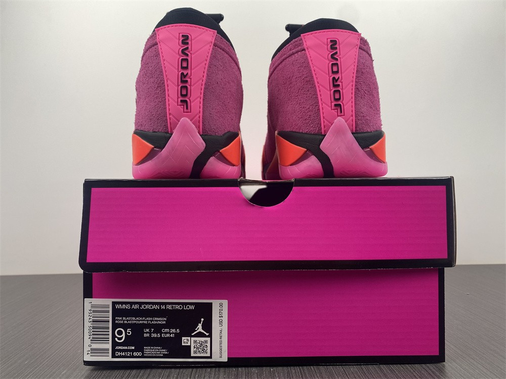 air jordan 14 low shocking pink blast dh4121-600