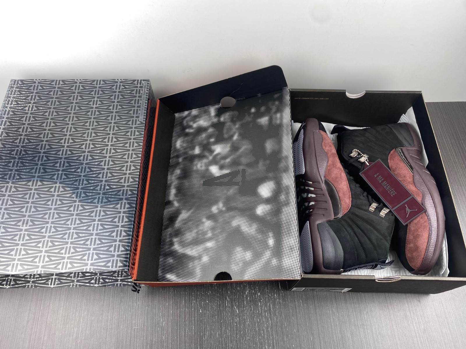 jordan 12 retro a ma maniére black - dv6989-001