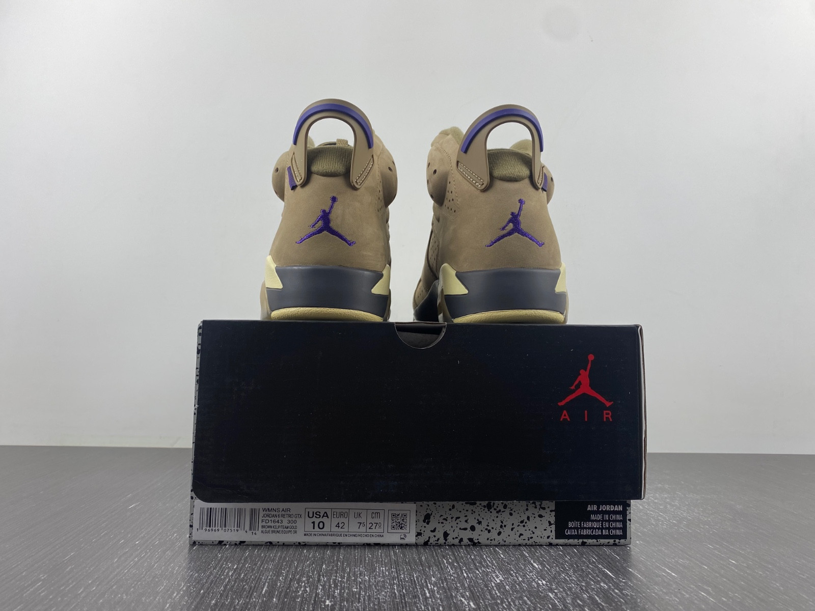 air jordan 6 wmns gore-tex "brown kelp" fd1643-300