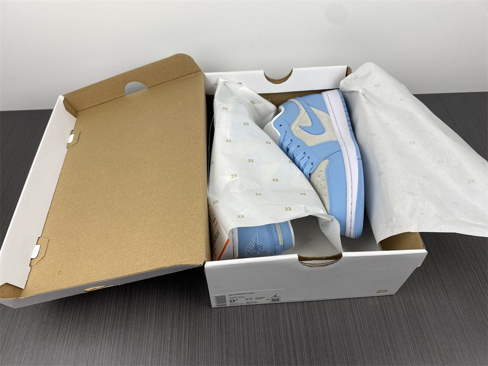 air jordan 1 low university blue wmns dc0774-050
