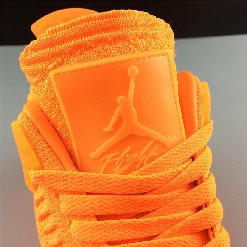 jordan 4 retro flyknit orange aq3559-800