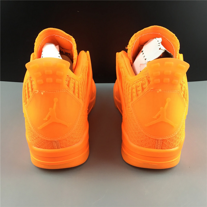 jordan 4 retro flyknit orange aq3559-800