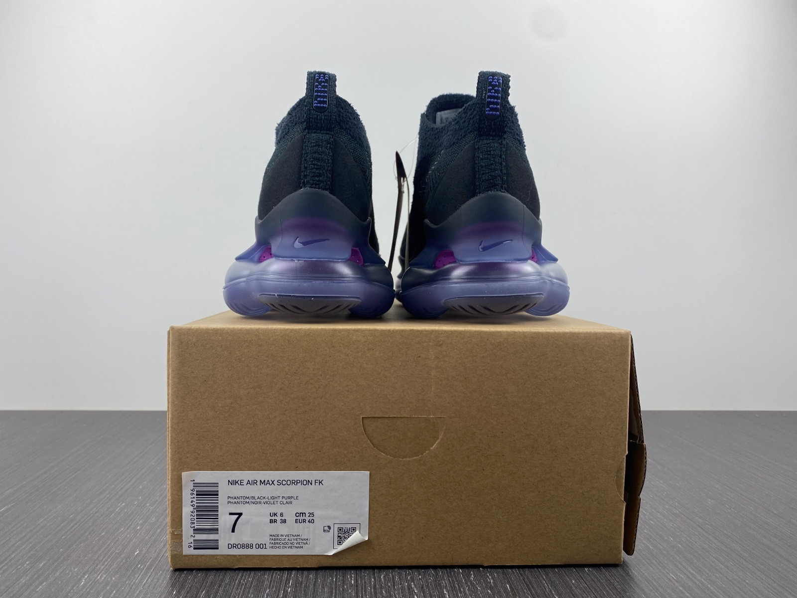 nike air max scorpion fk black purple (women