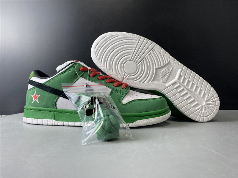nike dunk low pro sb heineken 304292-302