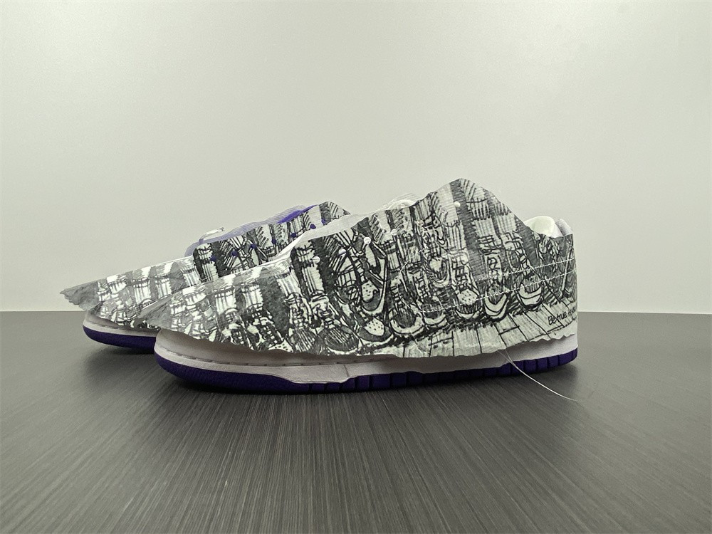 nike dunk low flip the old school (w) - dj4636-100