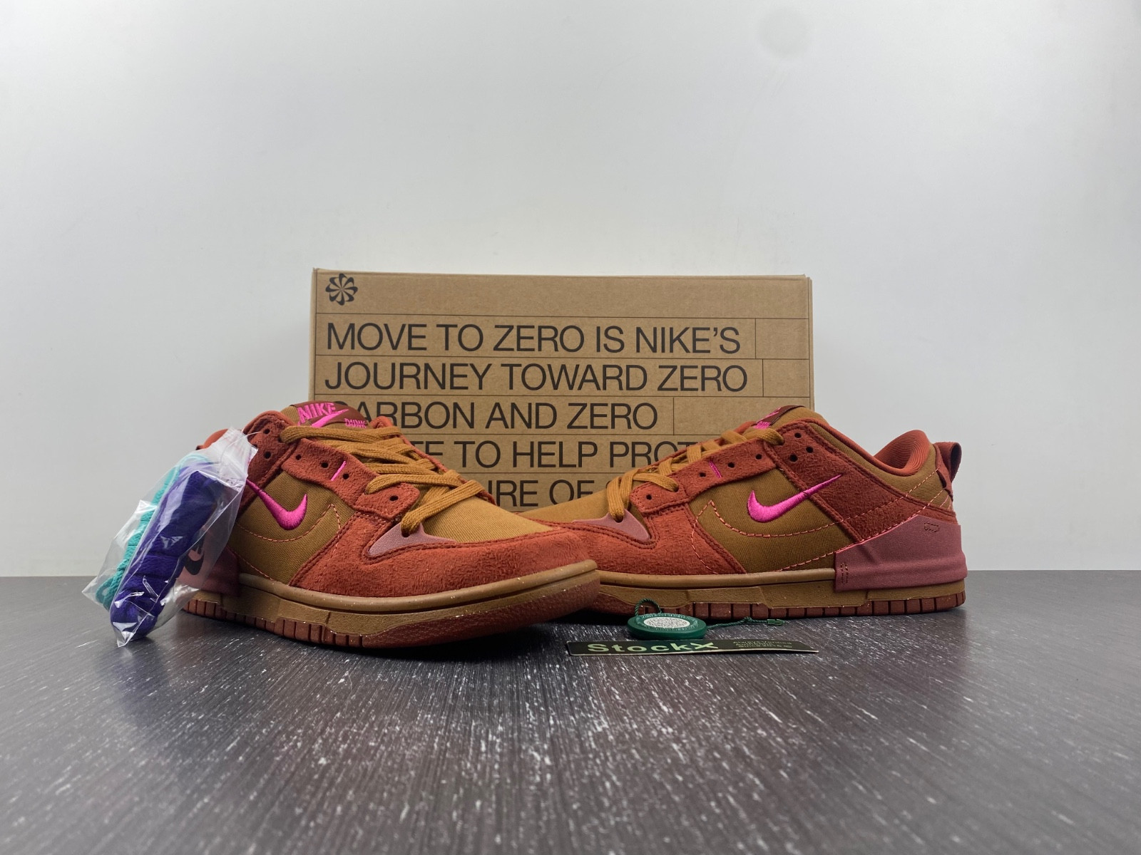 nike dunk low disrupt 2 desert bronze pink prime (w) dh4402-200