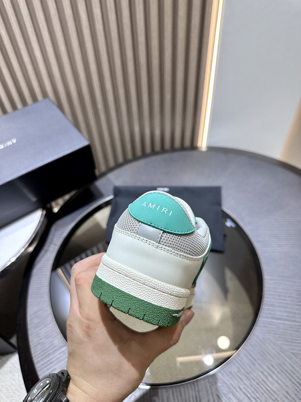 amiri skel top leather sneakers