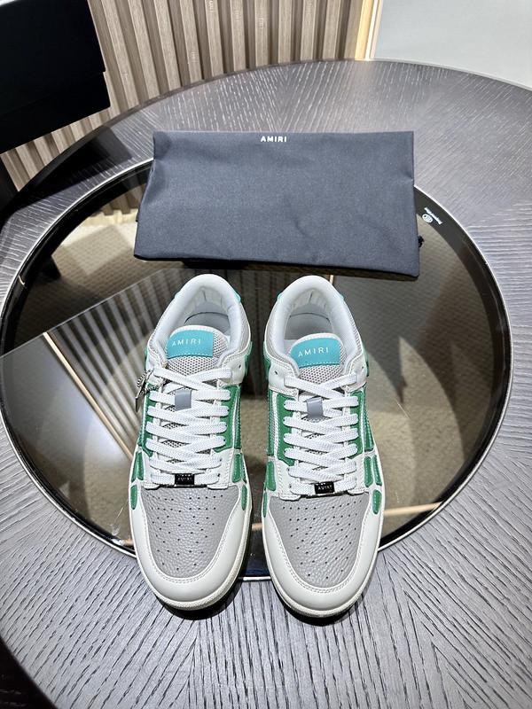 amiri skel top leather sneakers