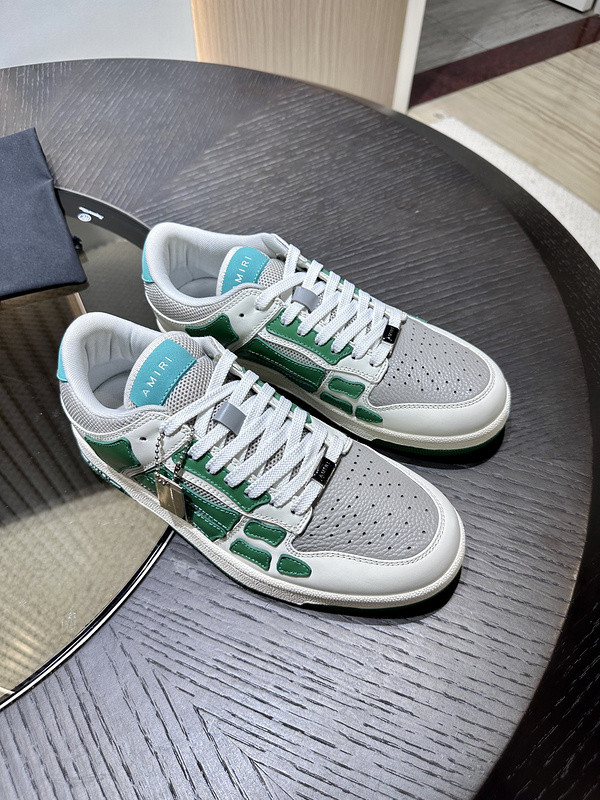 amiri skel top leather sneakers