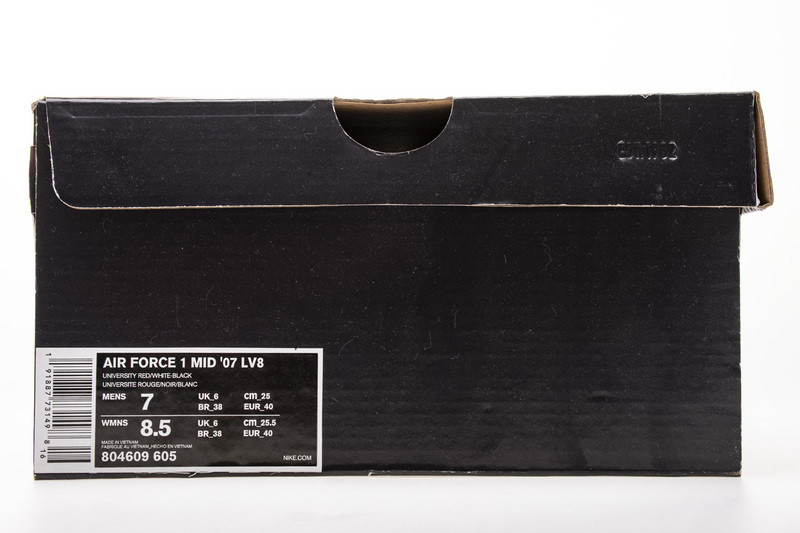 air force 1 mid utility university red 804609-605