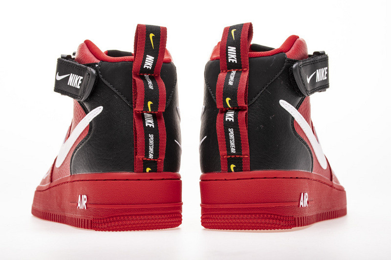 air force 1 mid utility university red 804609-605