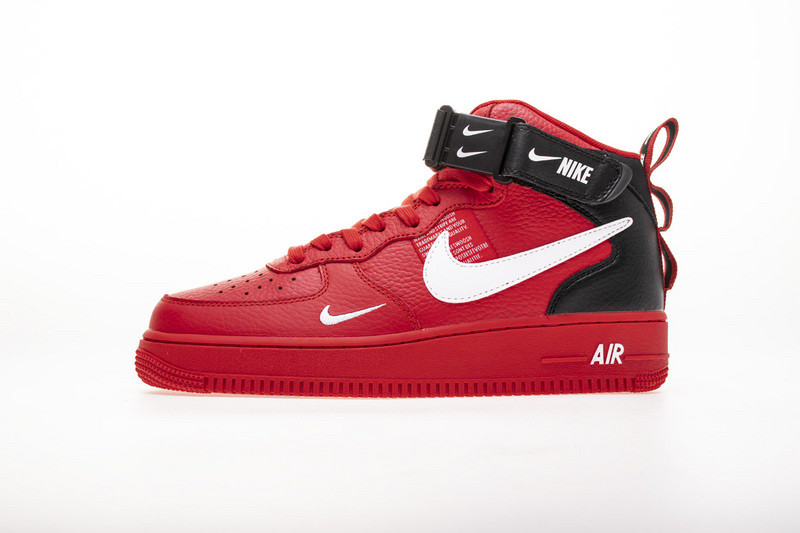 air force 1 mid utility university red 804609-605