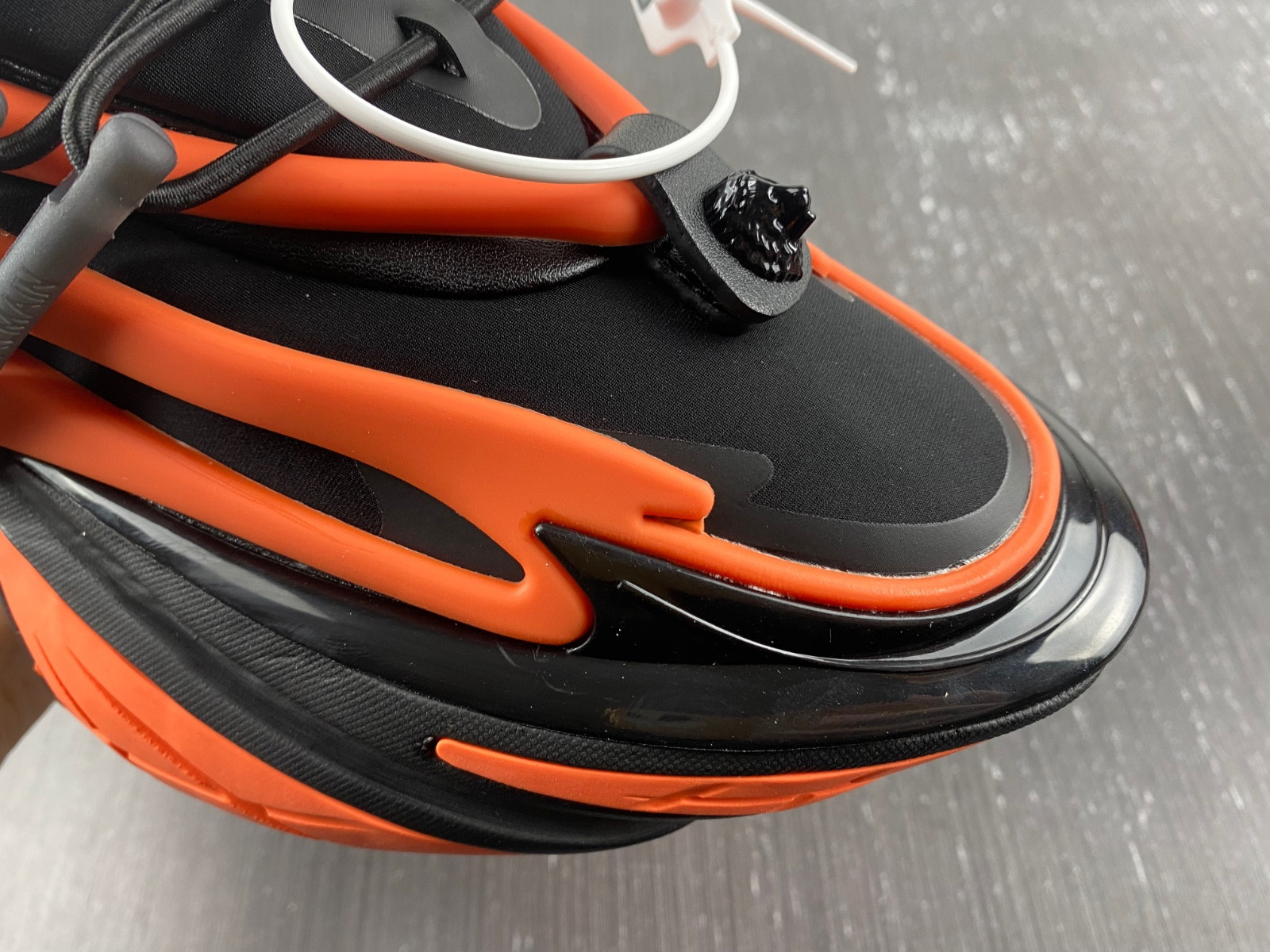 balmain neoprene and leather unicorn low-top sneakers ym1vj309