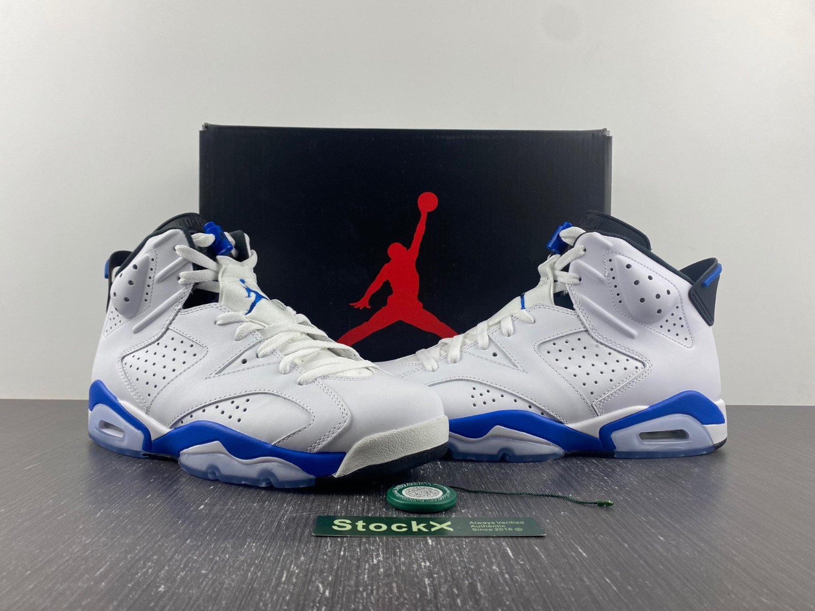jordan 6 retro sport blue (2014) - 384664-107