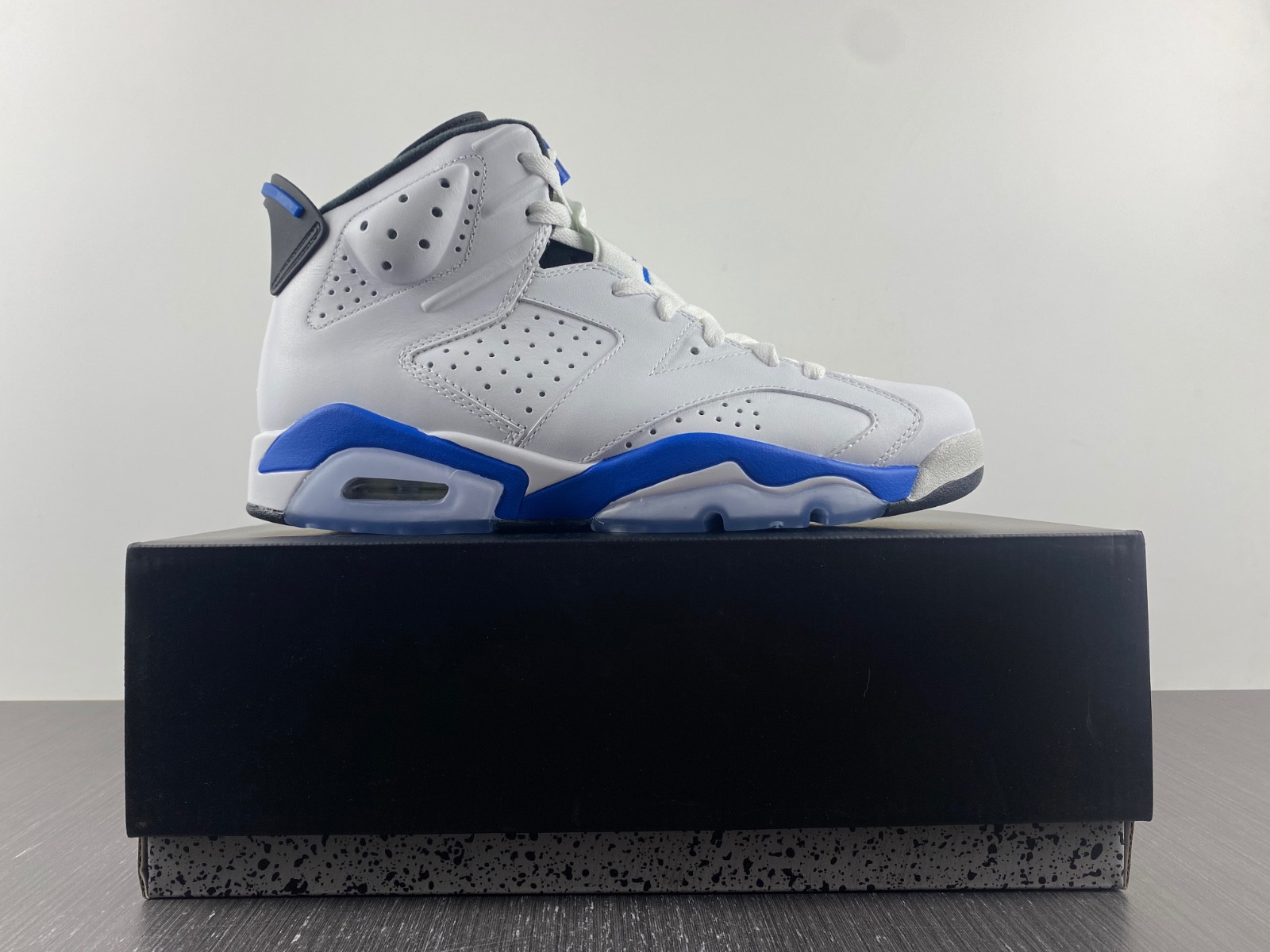 jordan 6 retro sport blue (2014) - 384664-107
