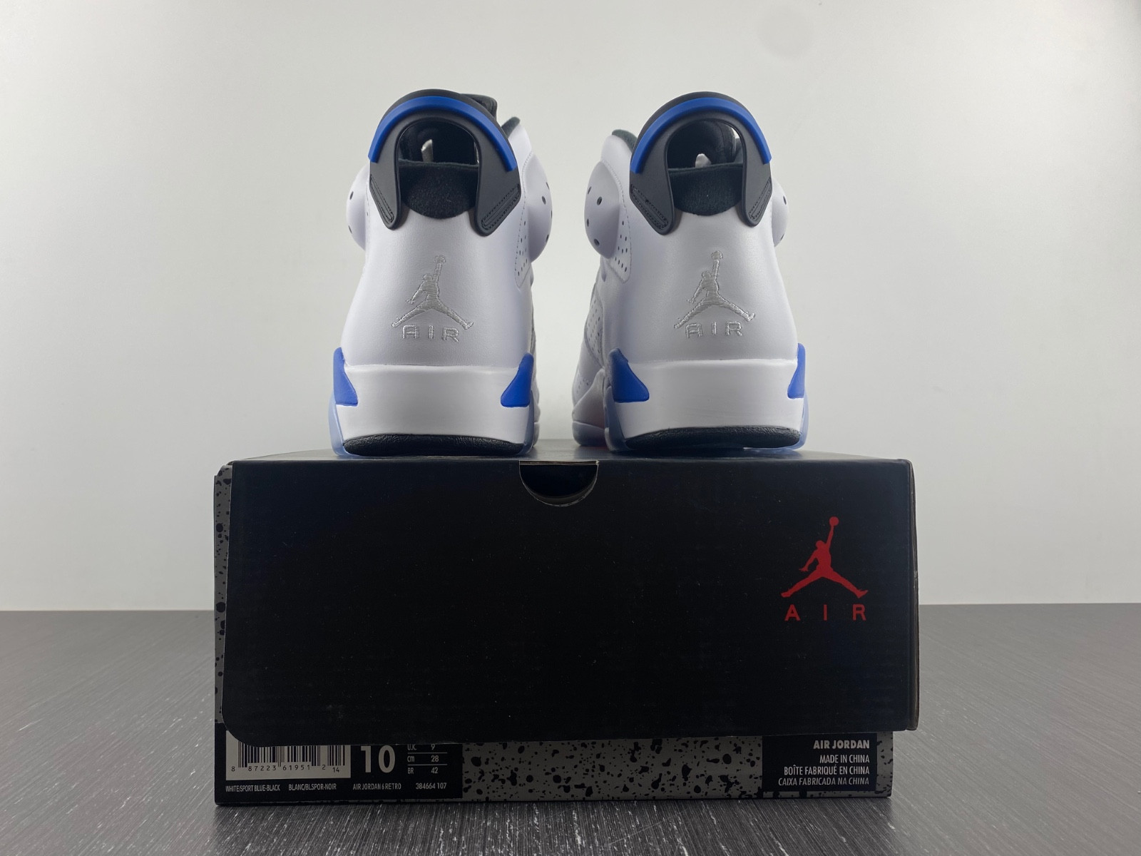 jordan 6 retro sport blue (2014) - 384664-107