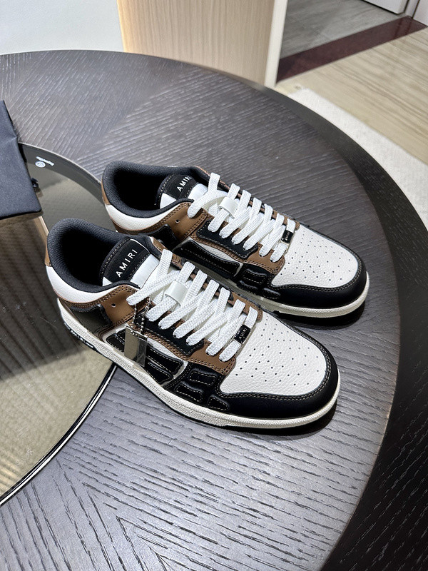 amiri skel top leather sneakers