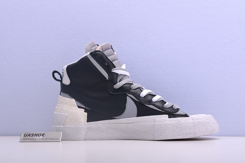 nike blazer high sacai black grey bv0072-002