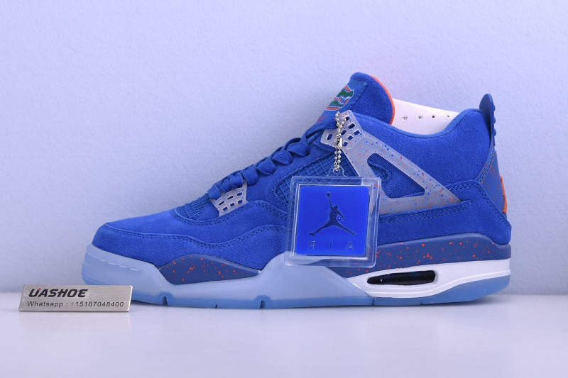 air jordan 4 retro game royal/un1 orange/white 103211