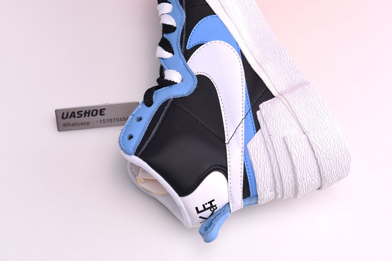 nike blazer high sacai white black legend blue bv0072-001