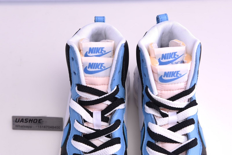 nike blazer high sacai white black legend blue bv0072-001