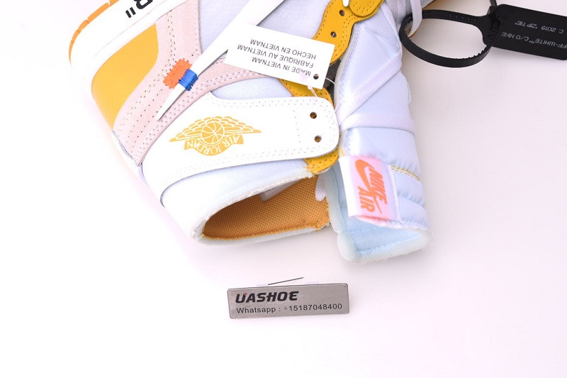 nike air jordan 1 unc yellow otw aq0818-149
