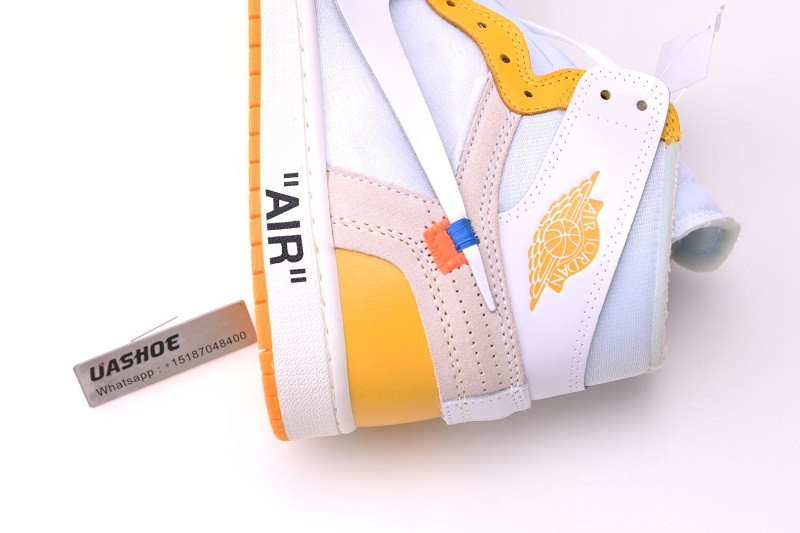 nike air jordan 1 unc yellow otw aq0818-149