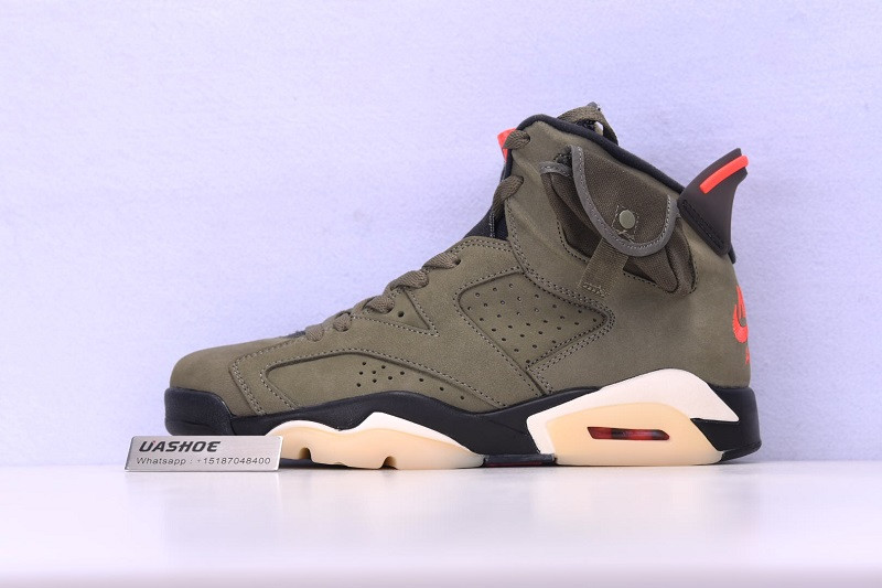 travis scott air jordan 6 medium olive cactus jack cn1084-200
