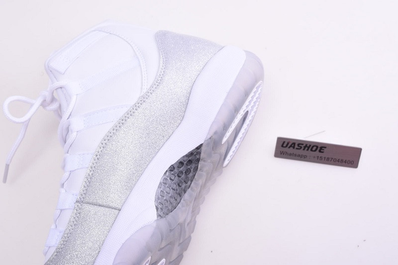 jordan 11 white metallic silver vast grey ar0715-100