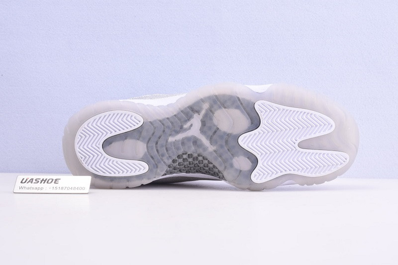 jordan 11 white metallic silver vast grey ar0715-100