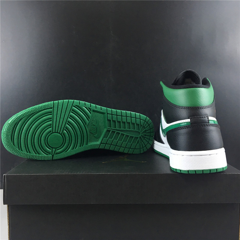 jordan 1 mid green toe 554724-067